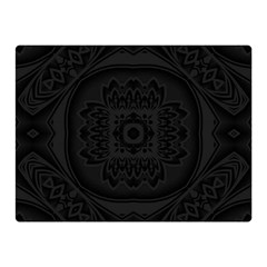 Black And Gray Double Sided Flano Blanket (mini)  by Dazzleway