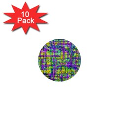 Mosaic Tapestry 1  Mini Buttons (10 Pack)  by essentialimage