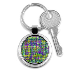 Mosaic Tapestry Key Chain (round) by essentialimage