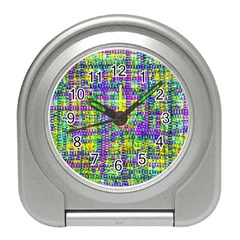 Mosaic Tapestry Travel Alarm Clock by essentialimage