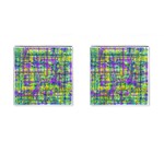 Mosaic Tapestry Cufflinks (Square) Front(Pair)