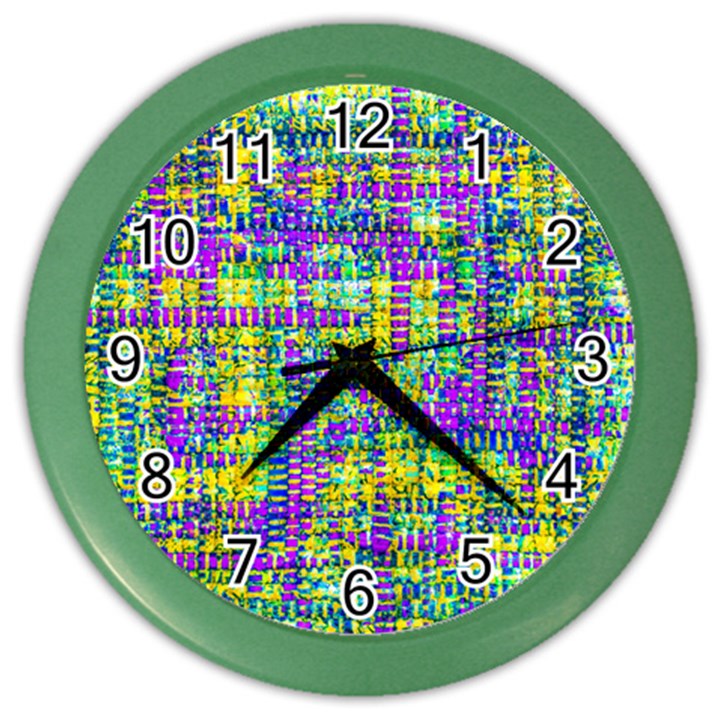 Mosaic Tapestry Color Wall Clock