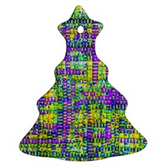 Mosaic Tapestry Ornament (christmas Tree)  by essentialimage