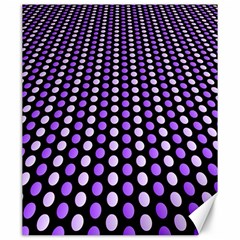 Purple And Pink Dots Pattern, Black Background Canvas 20  X 24  by Casemiro