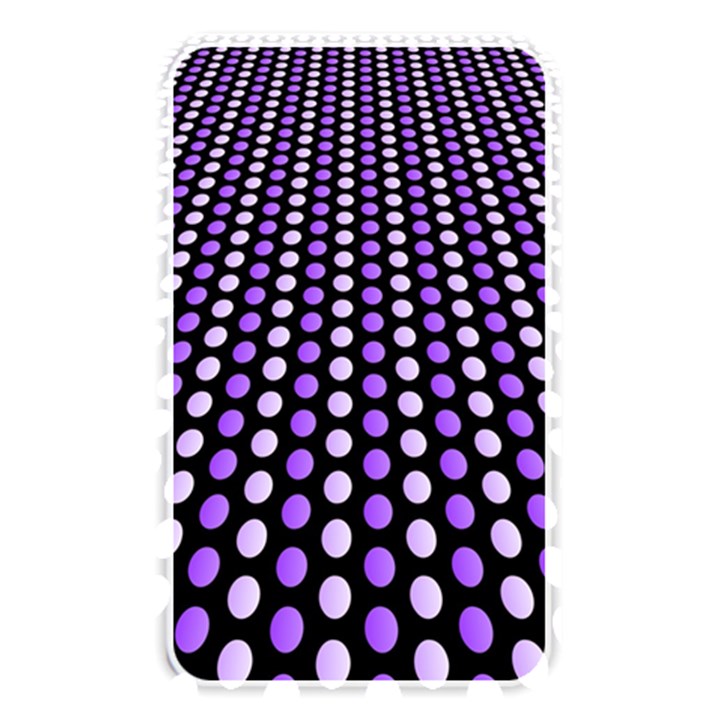 Purple and Pink Dots Pattern, black background Memory Card Reader (Rectangular)