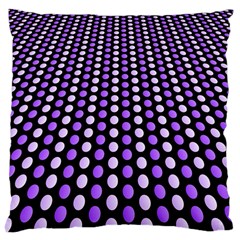 Purple And Pink Dots Pattern, Black Background Large Cushion Case (one Side)