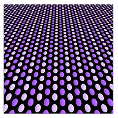 Purple And Pink Dots Pattern, Black Background Large Satin Scarf (square) by Casemiro