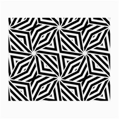 Black And White Abstract Lines, Geometric Pattern Small Glasses Cloth by Casemiro