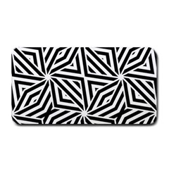 Black And White Abstract Lines, Geometric Pattern Medium Bar Mats by Casemiro