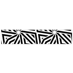 Black And White Abstract Lines, Geometric Pattern Small Flano Scarf