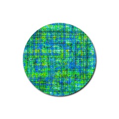 Mosaic Tapestry Rubber Round Coaster (4 Pack)  by essentialimage