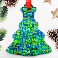 Mosaic Tapestry Christmas Tree Ornament (two Sides) by essentialimage