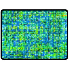 Mosaic Tapestry Double Sided Fleece Blanket (large)  by essentialimage