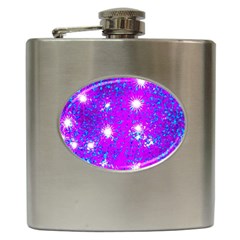 Privet Hedge With Starlight Hip Flask (6 Oz) by essentialimage