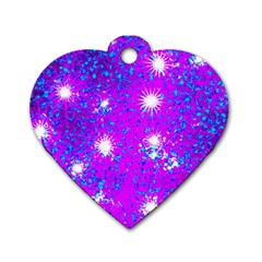 Privet Hedge With Starlight Dog Tag Heart (one Side) by essentialimage