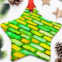 Diagonal Street Cobbles Ornament (star) by essentialimage