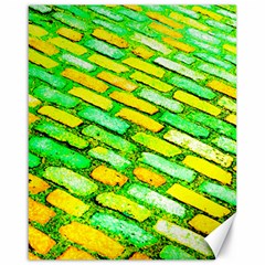 Diagonal Street Cobbles Canvas 16  X 20  by essentialimage