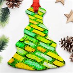 Diagonal street cobbles Christmas Tree Ornament (Two Sides) Front