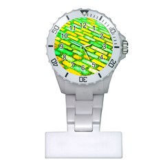 Diagonal Street Cobbles Plastic Nurses Watch by essentialimage