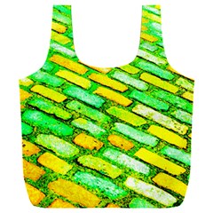 Diagonal Street Cobbles Full Print Recycle Bag (xxl) by essentialimage