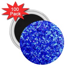 Blue Sequin Dreams 2 25  Magnets (100 Pack)  by essentialimage