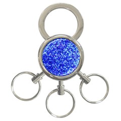 Blue Sequin Dreams 3-ring Key Chain by essentialimage