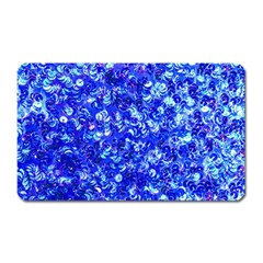 Blue Sequin Dreams Magnet (rectangular) by essentialimage