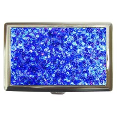 Blue Sequin Dreams Cigarette Money Case by essentialimage