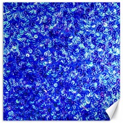 Blue Sequin Dreams Canvas 16  X 16  by essentialimage