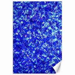 Blue Sequin Dreams Canvas 20  X 30  by essentialimage