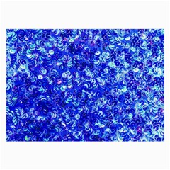 Blue Sequin Dreams Large Glasses Cloth (2 Sides) by essentialimage