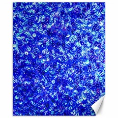 Blue Sequin Dreams Canvas 11  X 14  by essentialimage