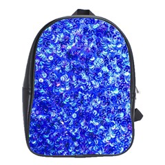 Blue Sequin Dreams School Bag (large) by essentialimage