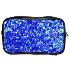 Blue Sequin Dreams Toiletries Bag (two Sides) by essentialimage