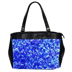 Blue Sequin Dreams Oversize Office Handbag (2 Sides) by essentialimage