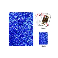 Blue Sequin Dreams Playing Cards Single Design (mini) by essentialimage