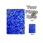 Blue Sequin Dreams Playing Cards 54 Designs (Mini) Front - Spade2