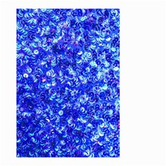 Blue Sequin Dreams Small Garden Flag (two Sides) by essentialimage