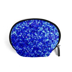 Blue Sequin Dreams Accessory Pouch (small) by essentialimage