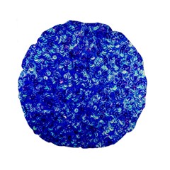 Blue Sequin Dreams Standard 15  Premium Flano Round Cushions by essentialimage