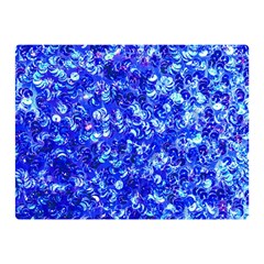 Blue Sequin Dreams Double Sided Flano Blanket (mini)  by essentialimage