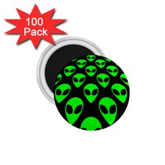 We Are Watching You! Aliens Pattern, Ufo, Faces 1 75  Magnets (100 Pack)  by Casemiro