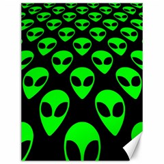 We Are Watching You! Aliens Pattern, Ufo, Faces Canvas 12  X 16  by Casemiro