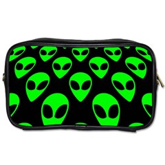 We Are Watching You! Aliens Pattern, Ufo, Faces Toiletries Bag (two Sides) by Casemiro