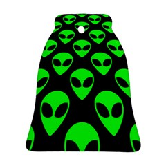 We Are Watching You! Aliens Pattern, Ufo, Faces Ornament (bell) by Casemiro