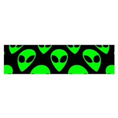 We Are Watching You! Aliens Pattern, Ufo, Faces Satin Scarf (oblong) by Casemiro