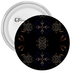 Blue And Gold 3  Buttons by Dazzleway