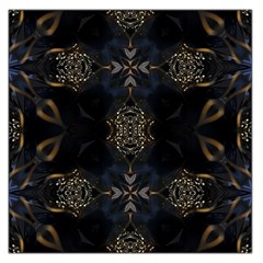 Blue And Gold Large Satin Scarf (square) by Dazzleway