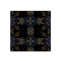 Blue and gold Satin Bandana Scarf