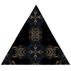 Blue and gold Wooden Puzzle Triangle